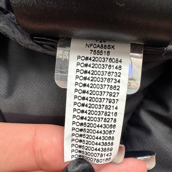 The North Face 700 Down Puffer Jacket – Blue/Black – Hooded Size M - Picture 10 of 16